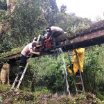 Trabajos de mantenimiento en acueducto Los Berros