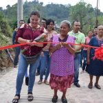 Inauguran calle con rampas y concreto hidráulico