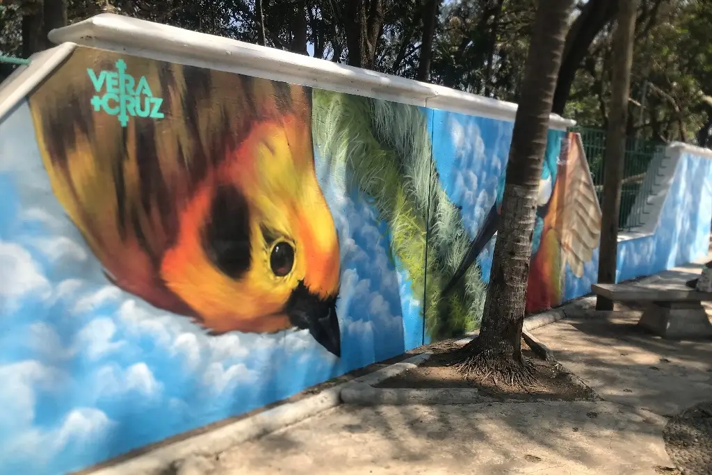 Mural en el parque ecológico de Veracruz