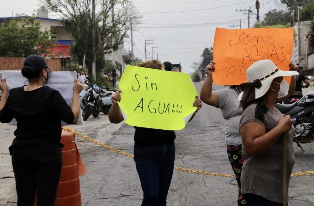 Estas zonas altas tendrán agua 10 días en Xalapa