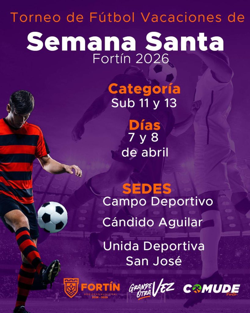 En Fortín jugarán el Torneo de Fútbol «Vacaciones de Semana Santa».